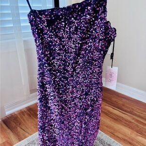 Purple Sequin Dress